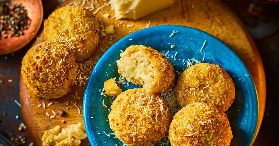 Хрусткі італійські рисові кульки в аерофритюрі