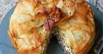 Пиріг з мангольдом, лимоном і сиром