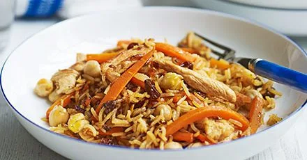 Рис з куркою та нутом