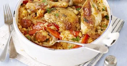 Chicken & chorizo rice pot