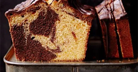 Chocolate orange marble cake