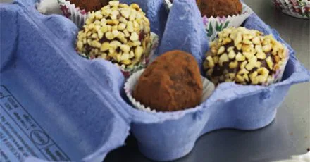 Chocolate truffle egg box