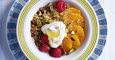 Clementine & honey couscous