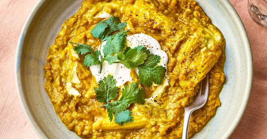 Кокосове карі з кукурудзою