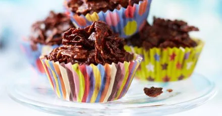 Chocolate cornflake cakes