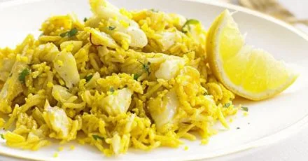 Creamy smoked haddock & saffron kedgeree
