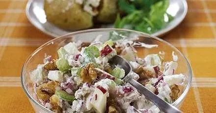 Creamy Waldorf potato topper