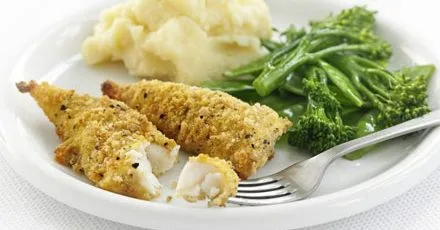 Healthier fish fingers