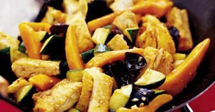 Fish cakes with vegetables