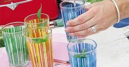 Fruity white wine punch