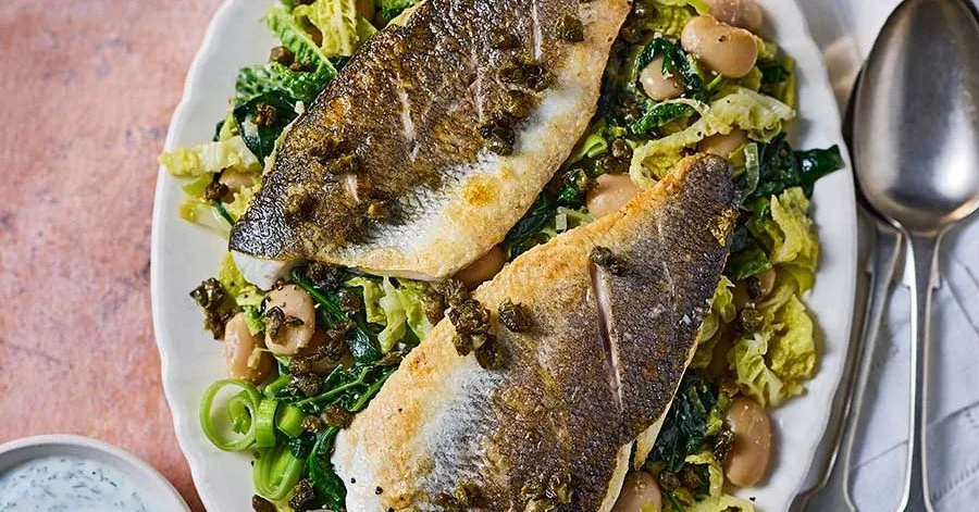 Gut-friendly beans & seabass