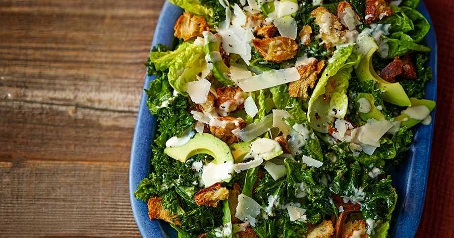 Kale caesar salad
