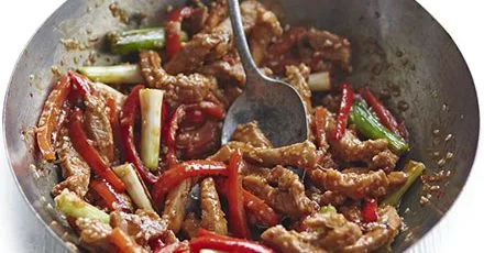 Korean sesame pork stir-fry