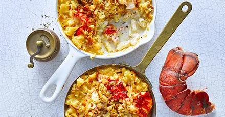 Лобстер з макаронами та сиром