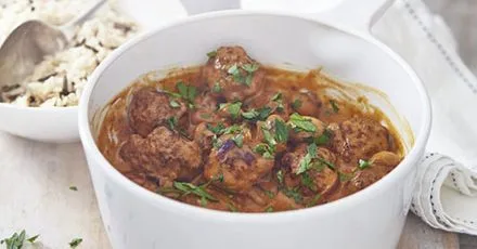 Meatball stroganoff