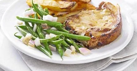 Mustard chops & chips