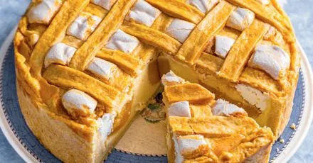 Запечений персиковий чізкейк
