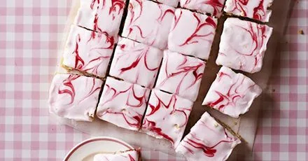 Pink jam slice
