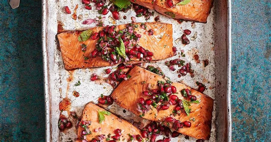 Pomegranate salmon