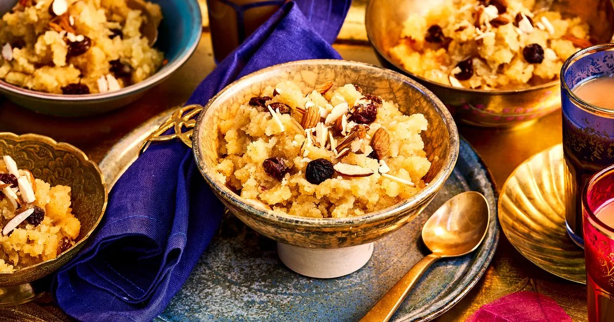Punjabi semolina halwa (suji halwa)