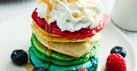 Rainbow pancakes