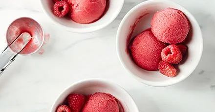 Raspberry sorbet