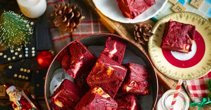 Red velvet brownies