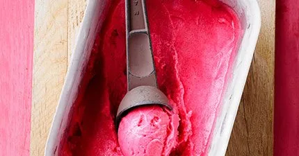 Rhubarb & star anise sorbet
