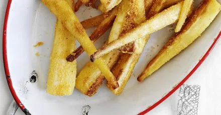 Roast Parmesan parsnips