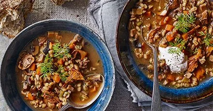 Healthy mushroom soup