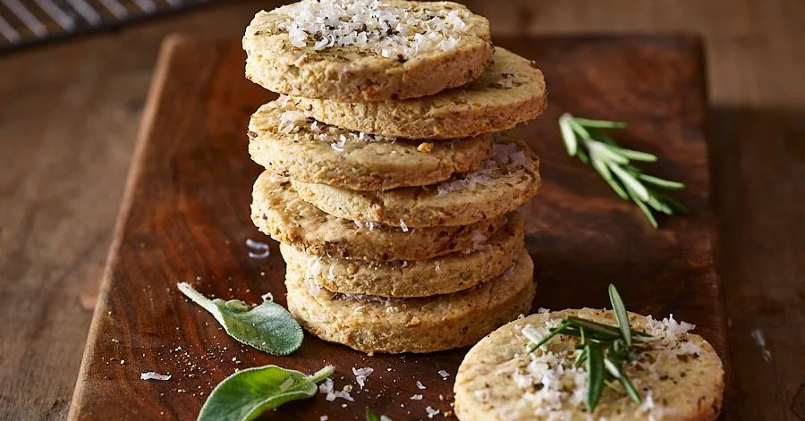 Savoury Christmas shortbread