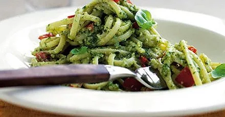 Sicilian-style pesto pasta