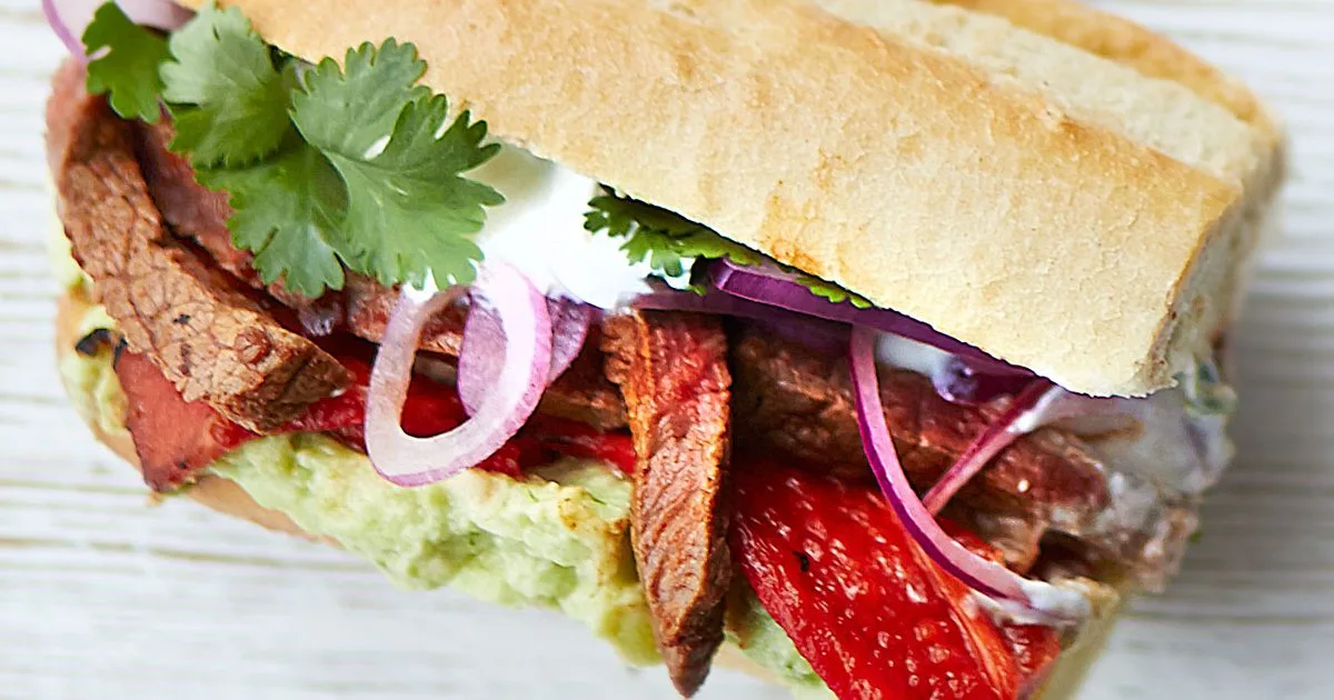 Sizzled chipotle steak sarnies