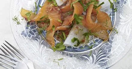 Spiced home-cured salmon