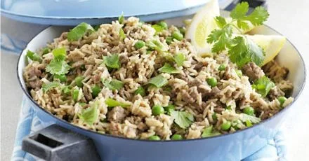 Spiced lamb & coconut pilaf
