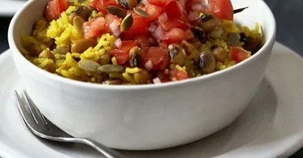 Spiced rice & beans