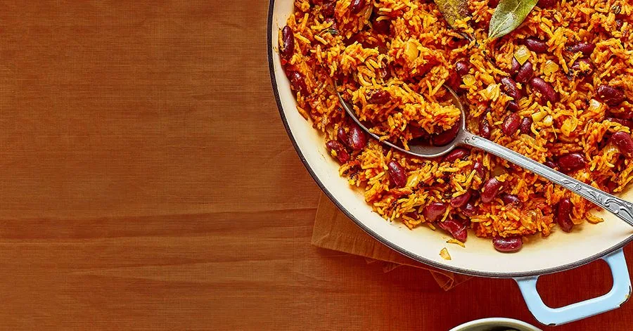 Spicy rice with beans