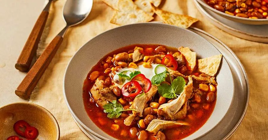Spicy tortilla soup