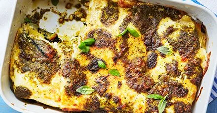 Лазанья з шпинатними кульками