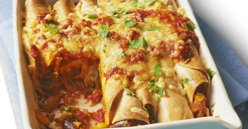 Енчіладас з гарбузом і бобами