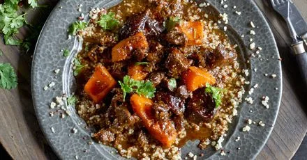 Squash & venison tagine