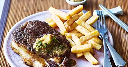 Стейк з соєво‑імбирним маслом