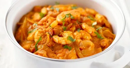 Thai prawn & squash curry