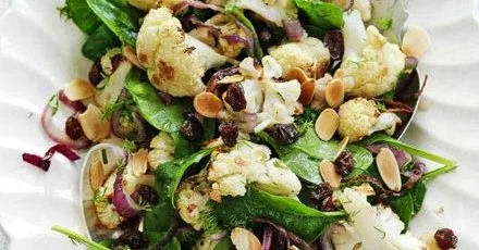 Warm cauliflower salad