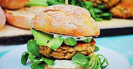 Wild salmon burgers