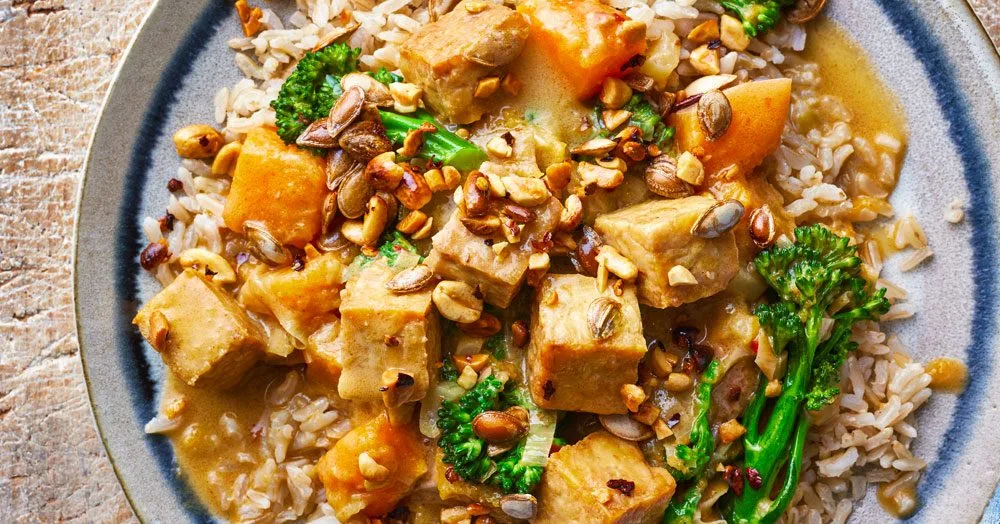 No-waste peanut & squash curry