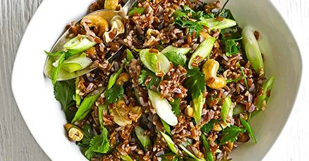 Zingy rice salad