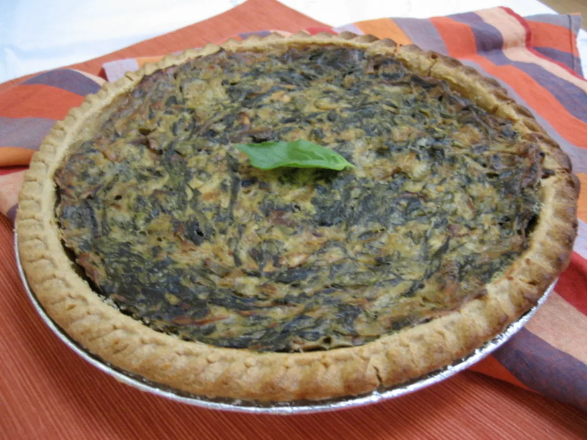 Кращий веганський шпинатний киш