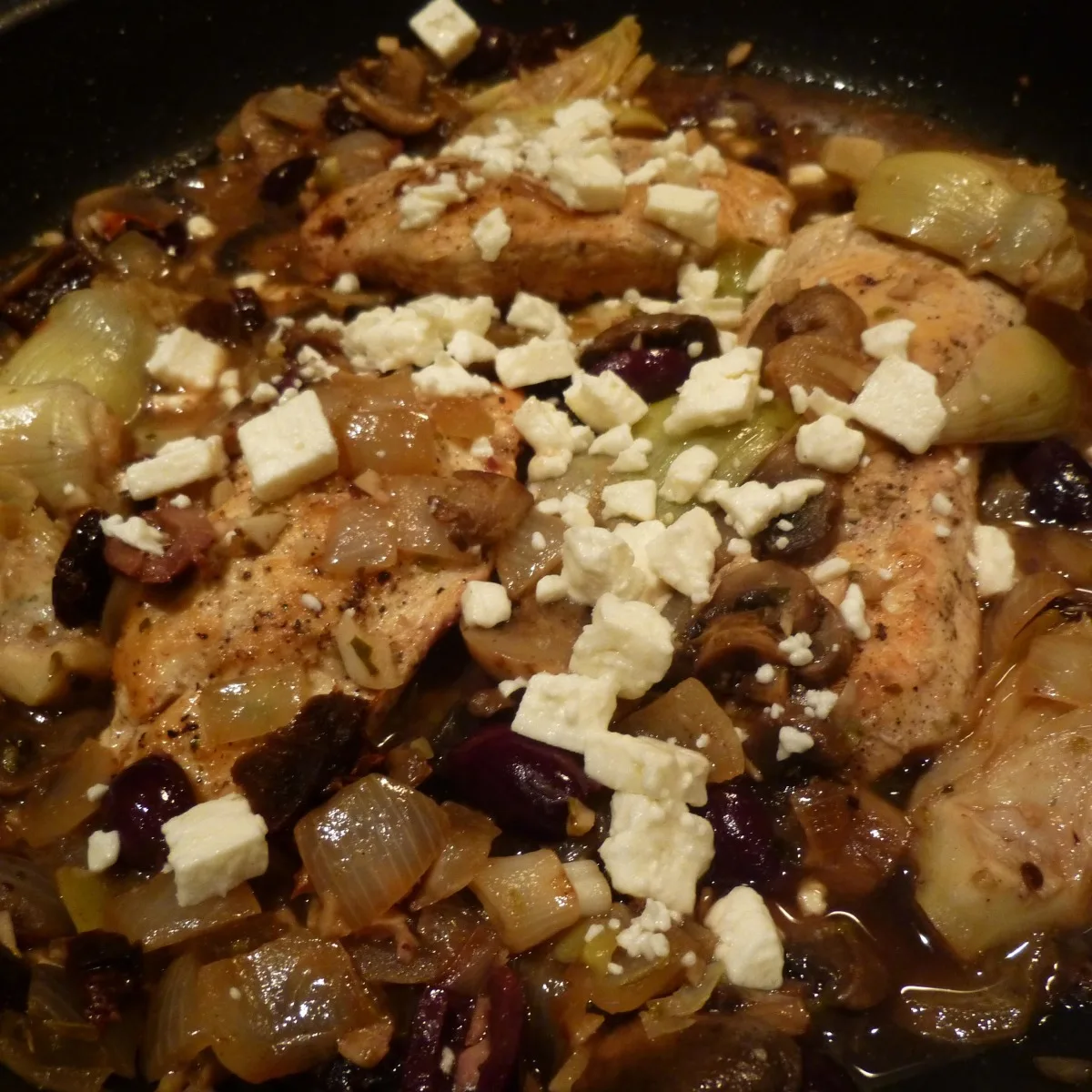 Грецька курка з маринованими артишоками