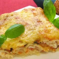 Каннеллоні, фаршировані фетою і помідорами